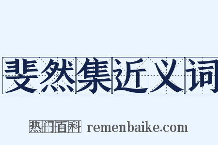 斐然集近义词是什么意思的图片